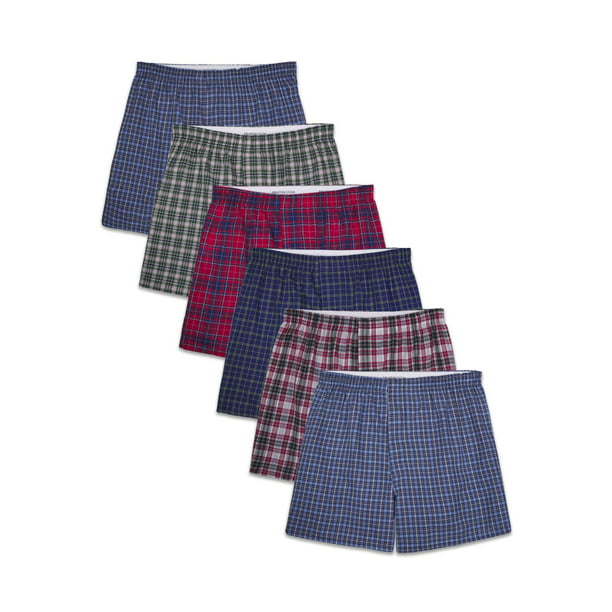 5-Pack Hanes Men/'s Ultimate Tagless Boxers Plaids Small 28-30/" NEW!